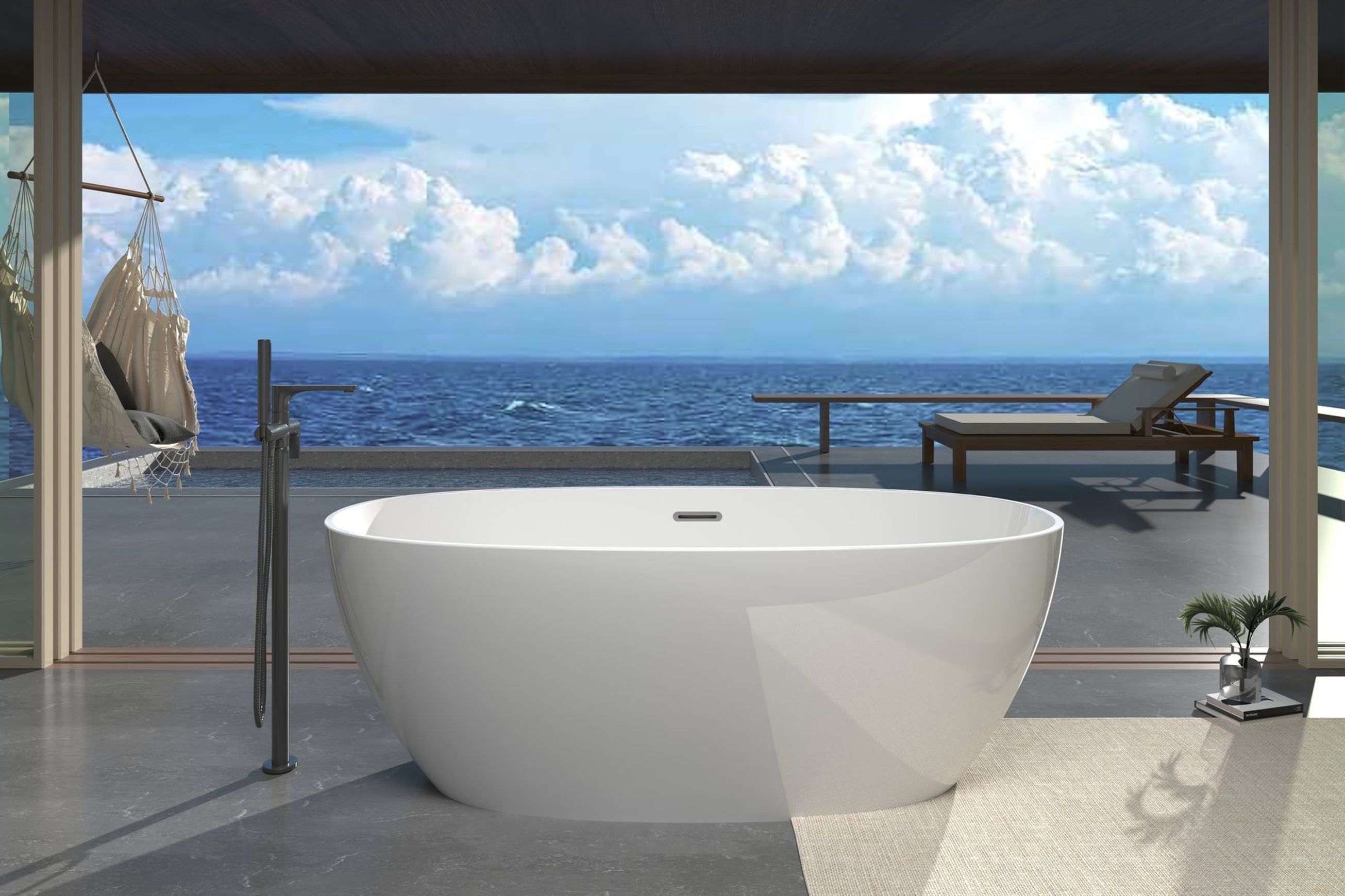 Paris 1700mm - Large Freestanding Acrylic Bath