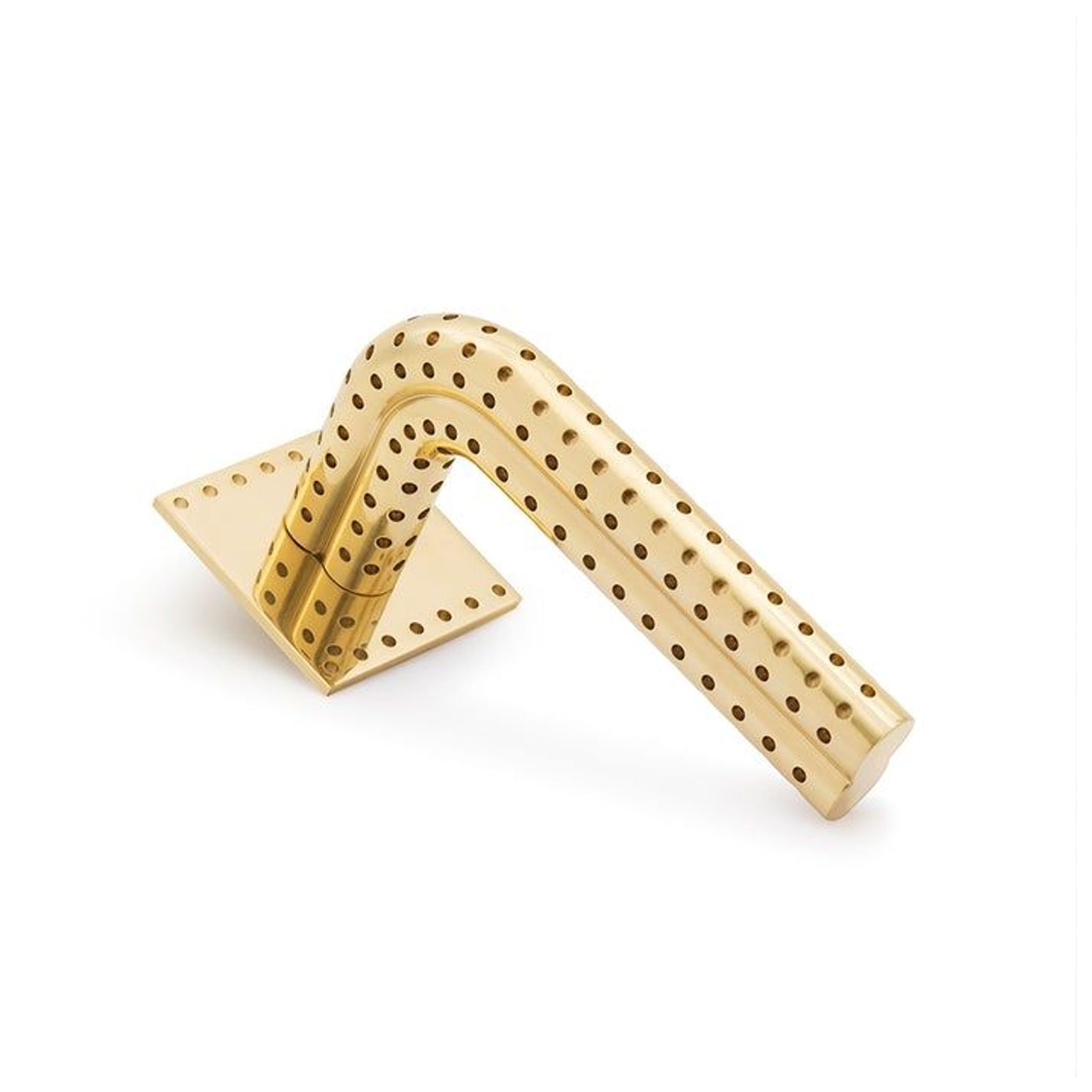 Stardust Perforated Lever Handle on Rose