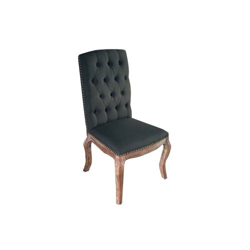 Leon Provincial Linen and Wood Dining Chair - Customise