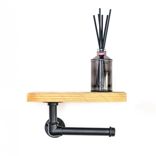 Toilet Roll Holder With Shelf