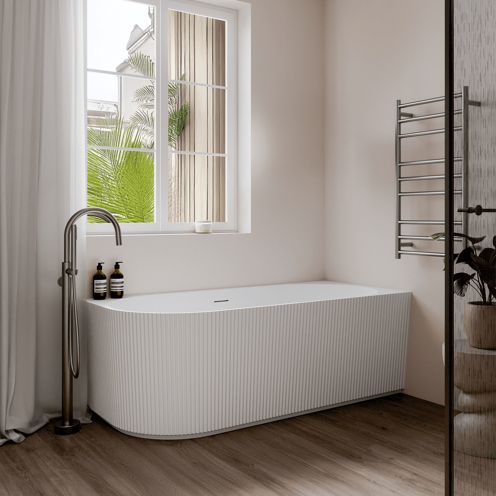 Endura Acrylic Piper 1670 Corner Bath Range