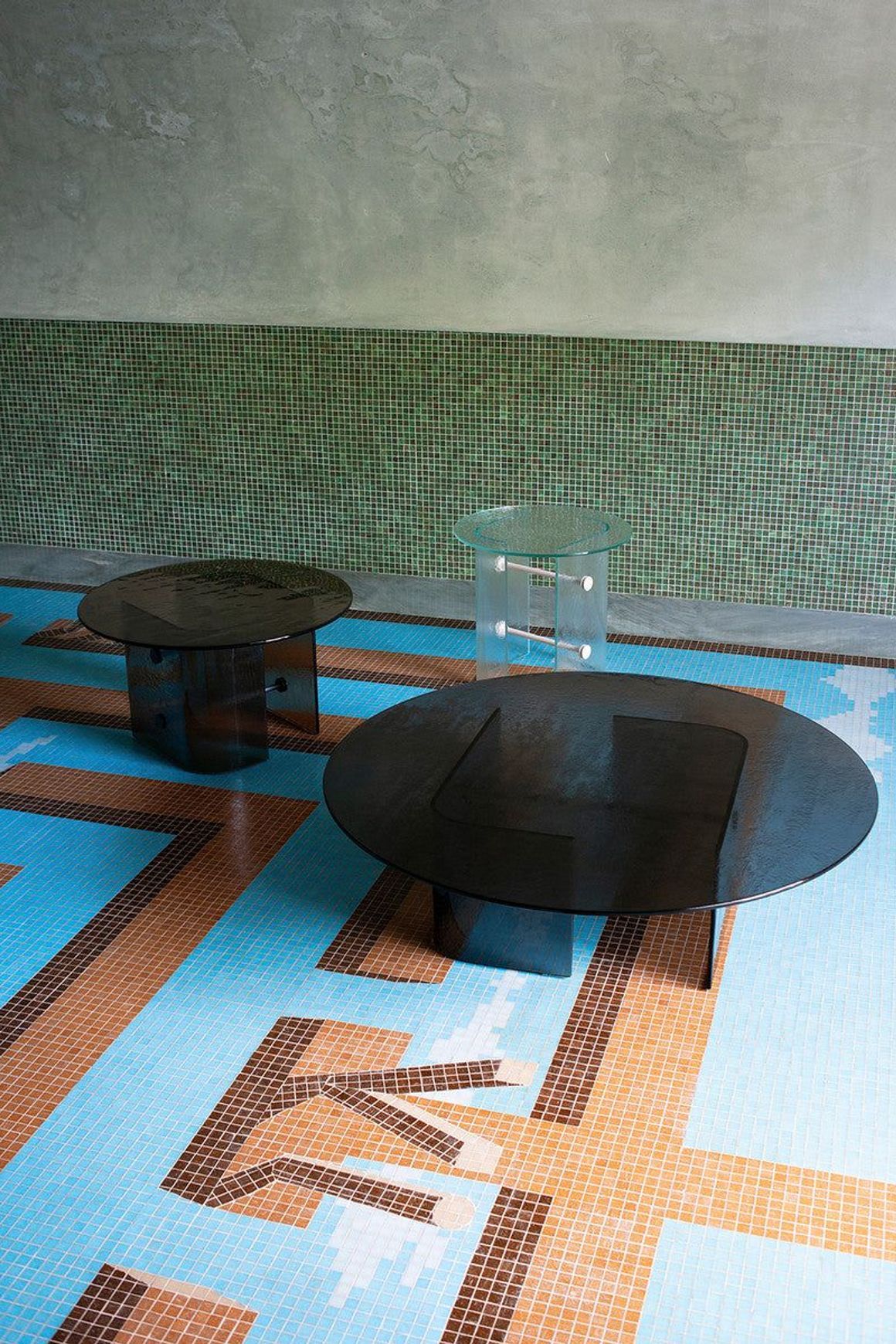 Double L Glaze Coffee Tables (Outdoor)