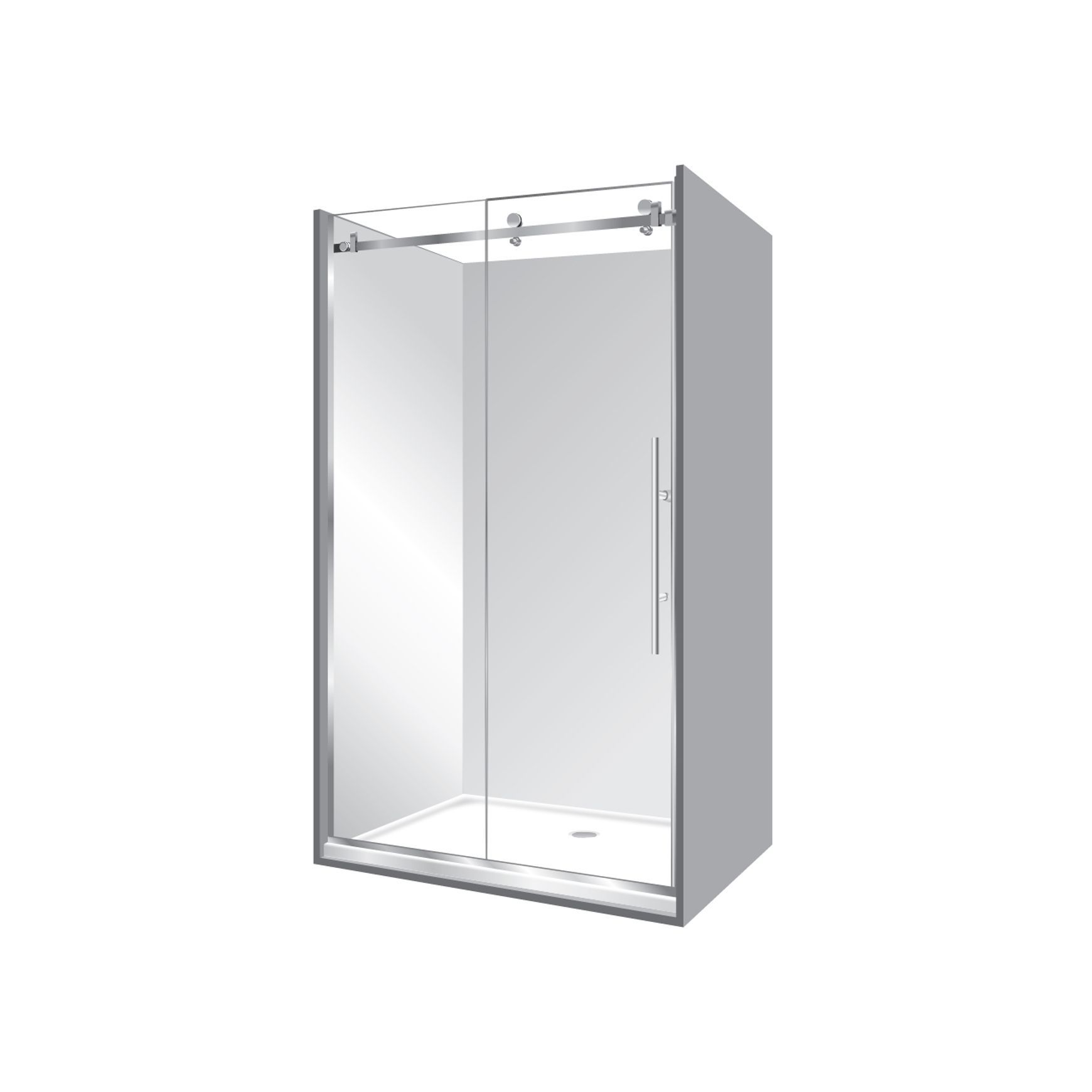 Premier Frameless Alcove Sliding Door Shower 900x1500x900