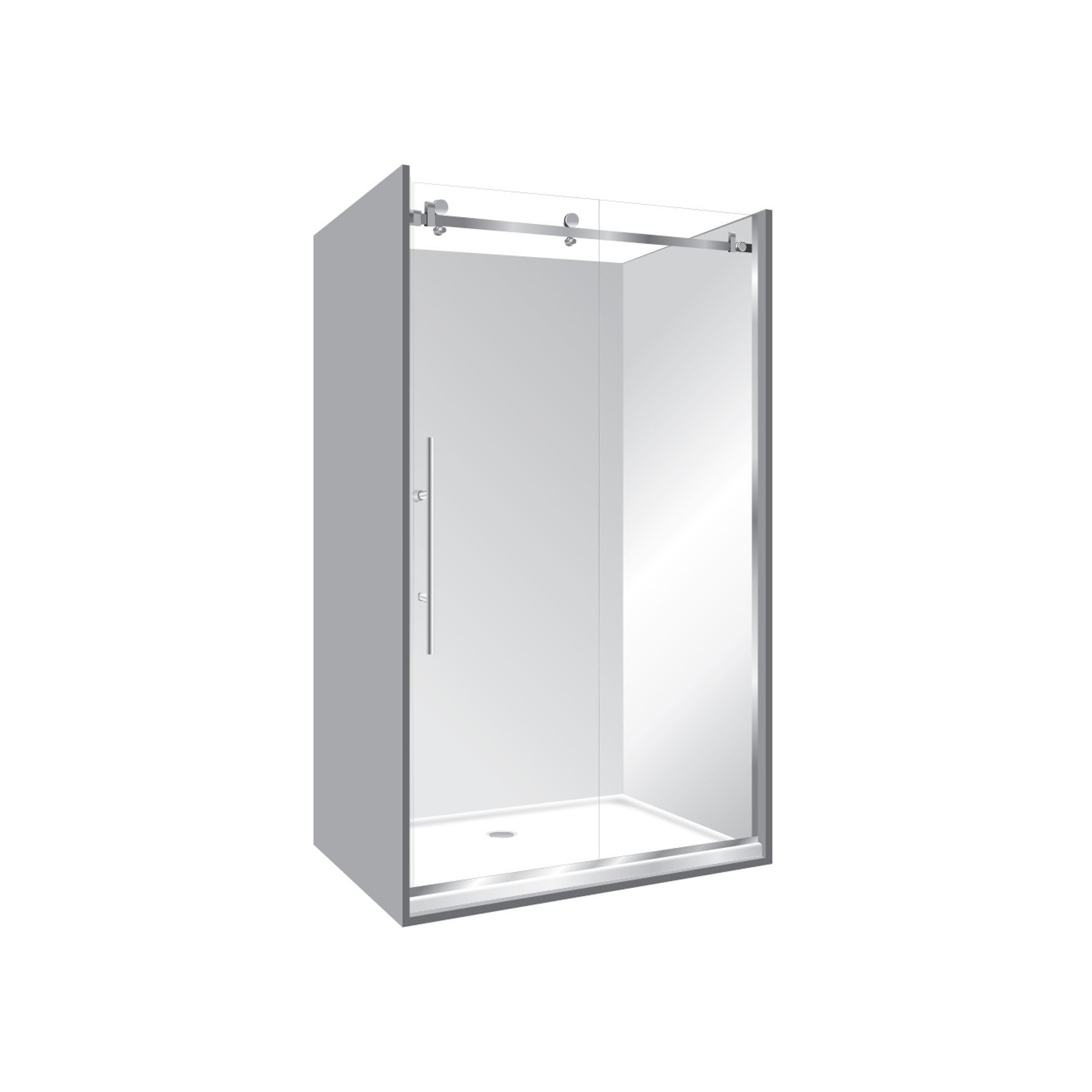 Premier Frameless Alcove Sliding Door Shower 1000x1400x1000
