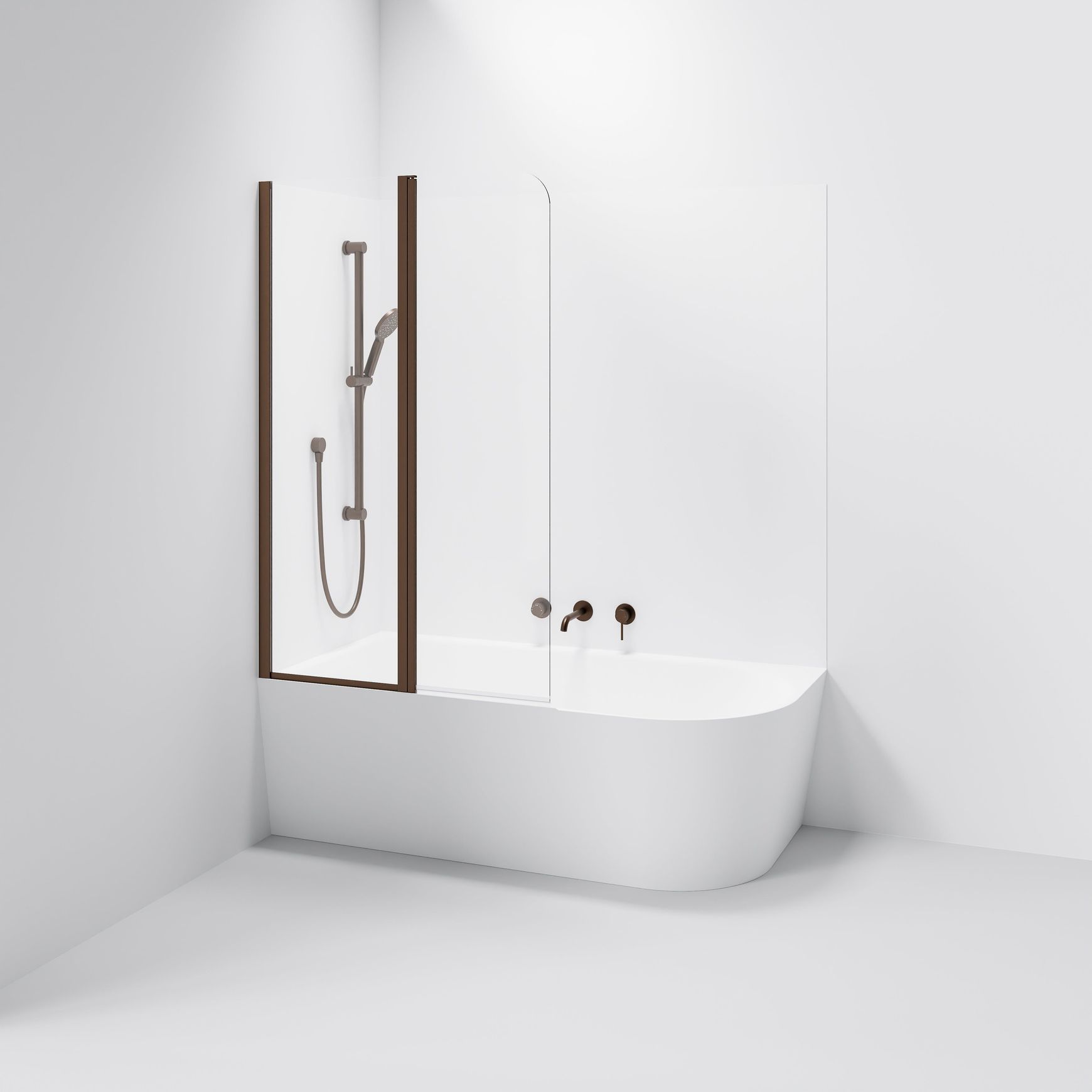 Premiere Double Panel Bath Screen | 550+450mm