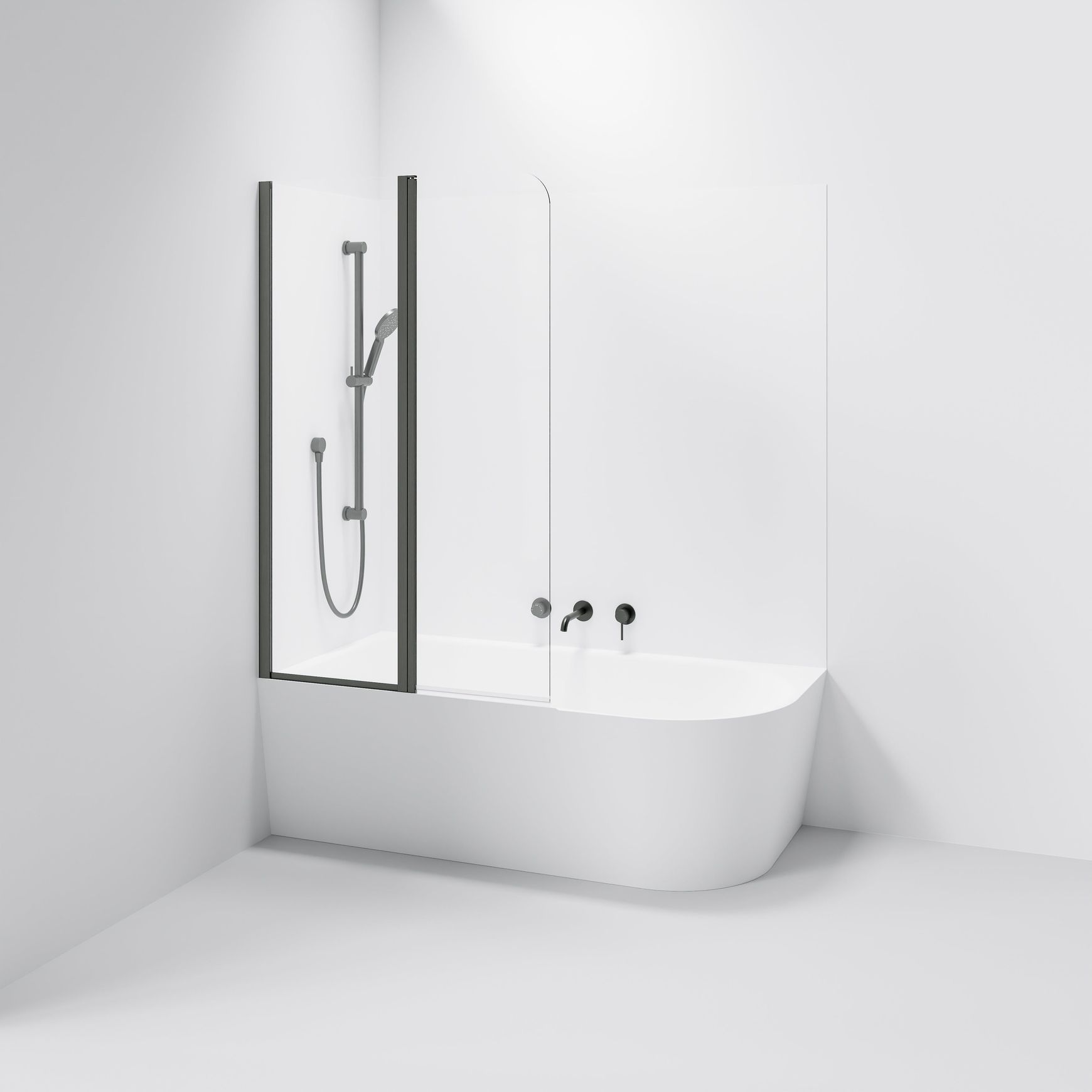 Premiere Double Panel Bath Screen | 550+450mm