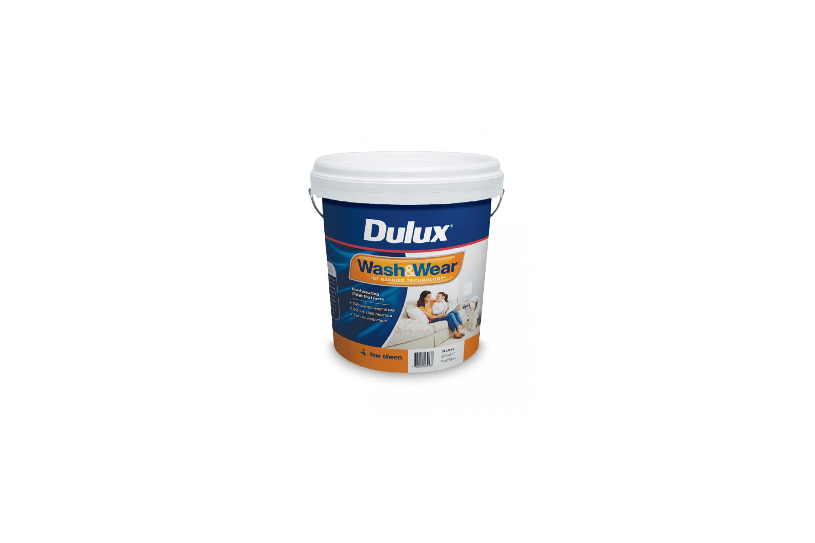 Wash&Wear Low Sheen 10L by Dulux