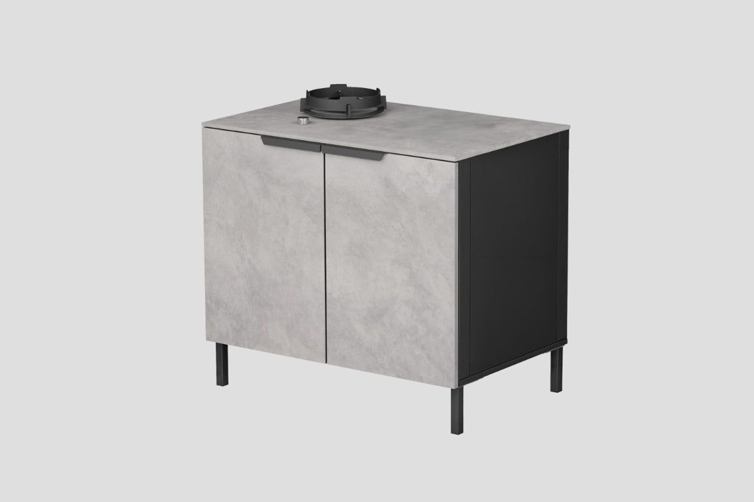 Q-Boo Kitchen Cabinet 100 1 Burner
