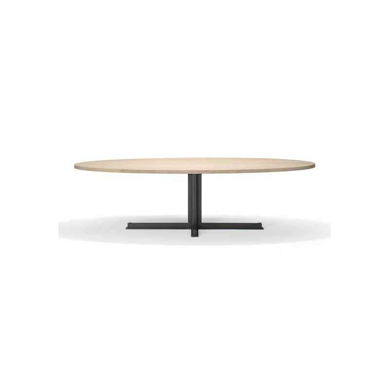 Cross Oval Dining Table