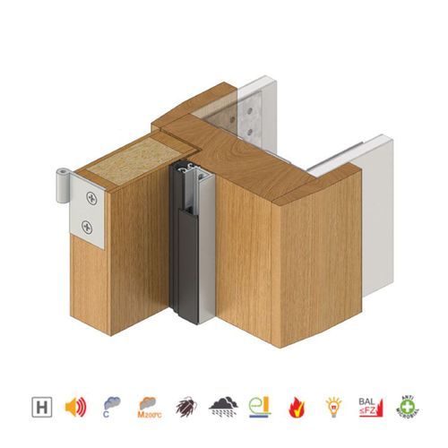 Raven RP10Si Acoustic and Smoke Door Stop Frame Seal Long Single Door A10SICLS