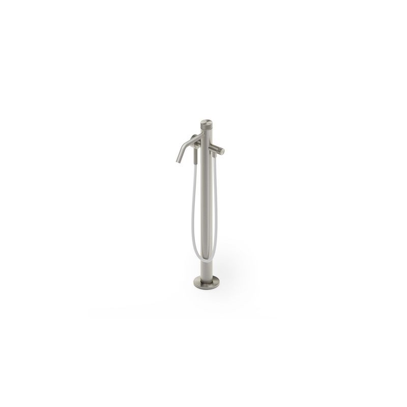 Reel Floor Mount Bath Filler with Handshower