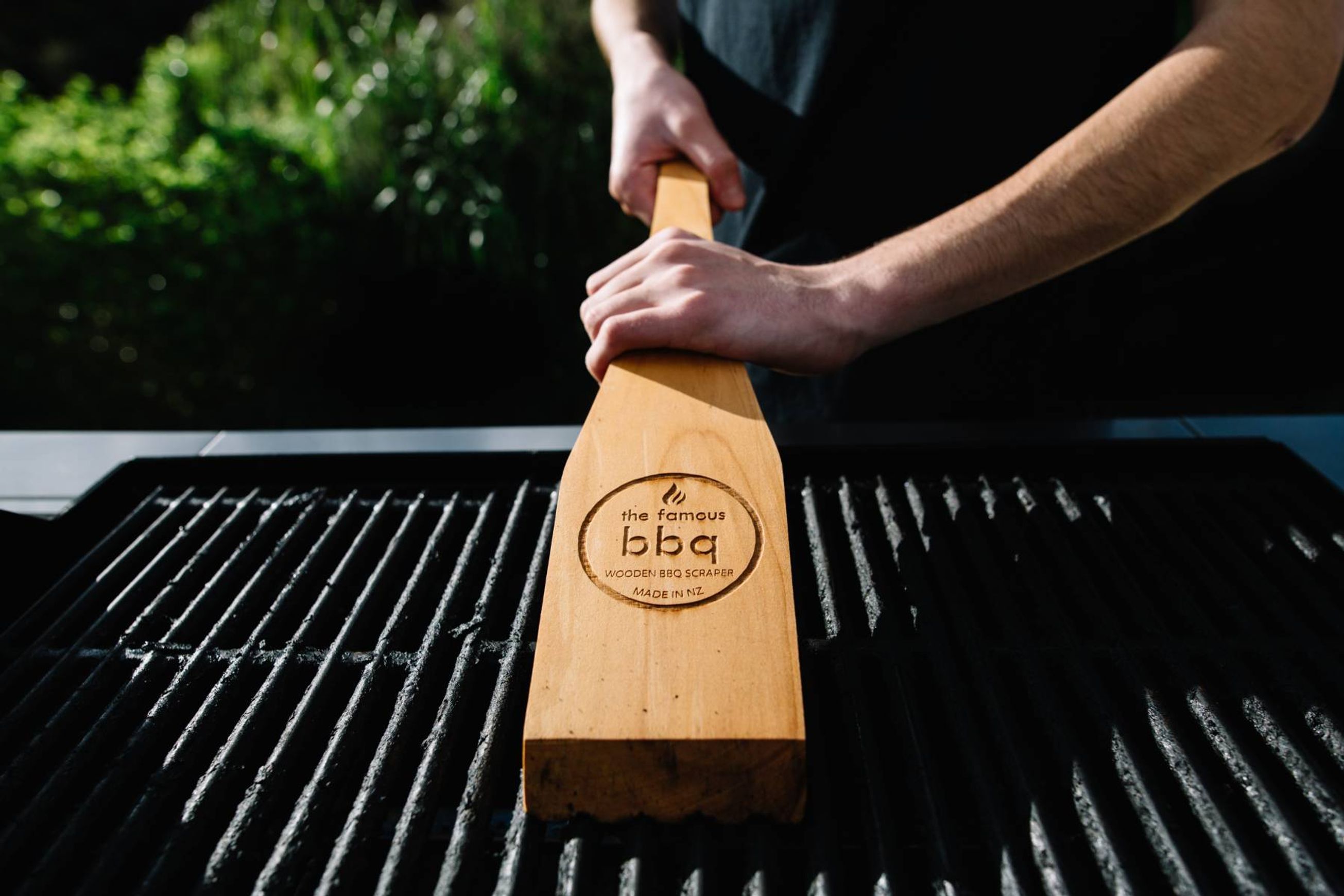The Famous BBQ Wooden BBQ Scraper