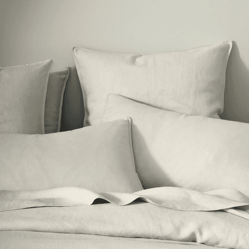 Ravello Linen Fitted Sheet - Bone | Weave Home Bed Linen