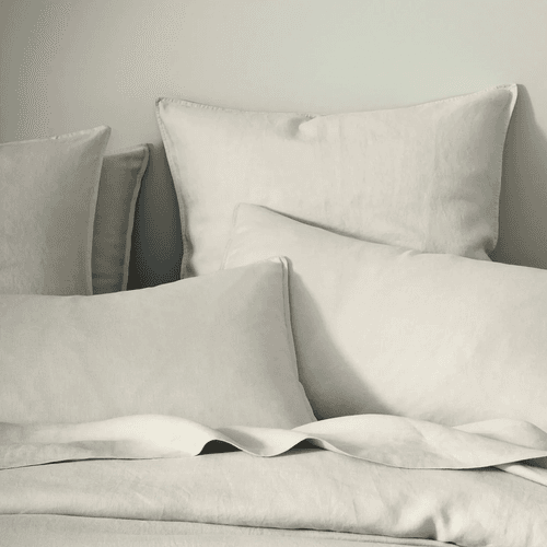 Ravello Linen Flat Sheet - Bone | Weave Home Bed Linen