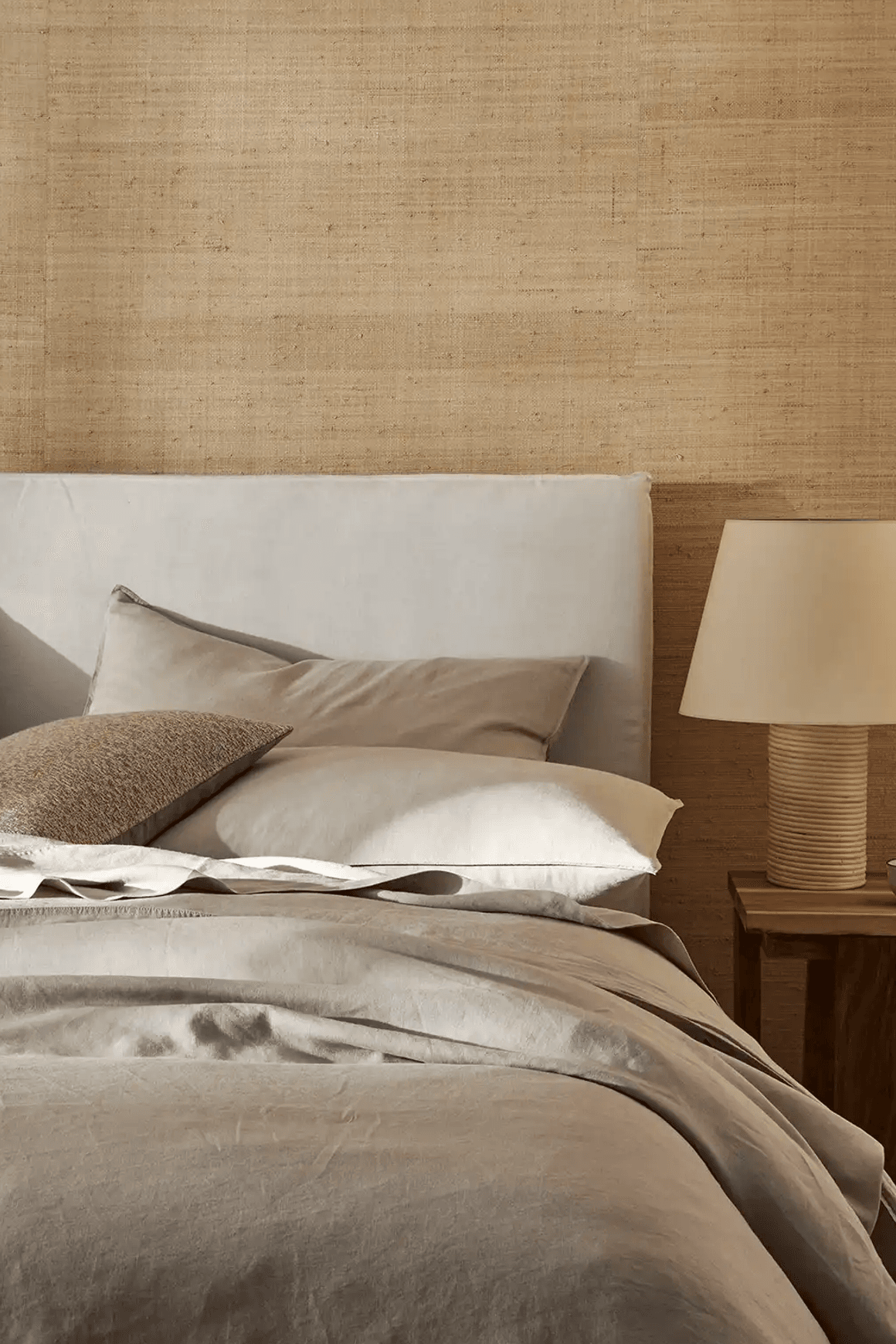 Ravello Linen Fitted Sheet - Bone | Weave Home Bed Linen