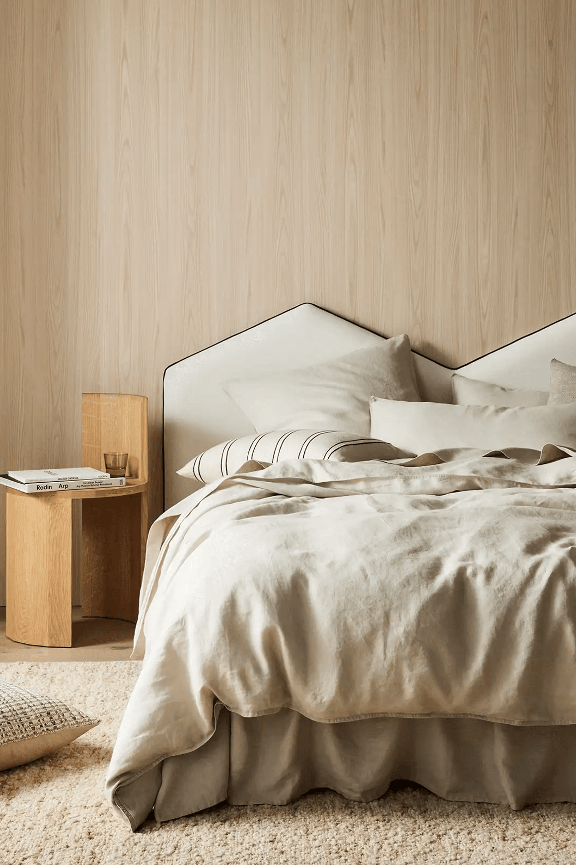 Ravello Pillowcase Pair - Bone | Standard, King or Euro Size