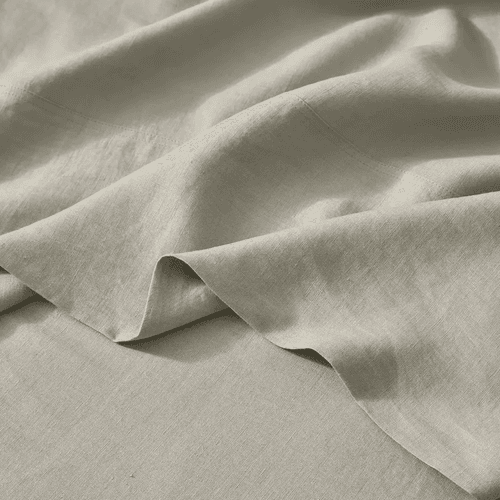 Ravello Linen Flat Sheet - Bone | Weave Home Bed Linen