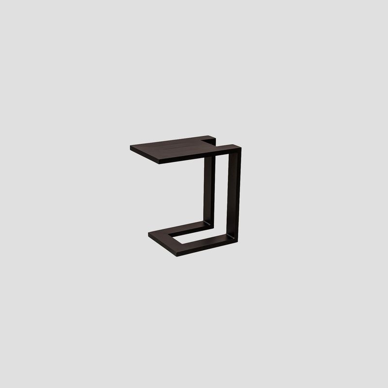 RECTANGULAR ALUMINIUM SIDE TABLE