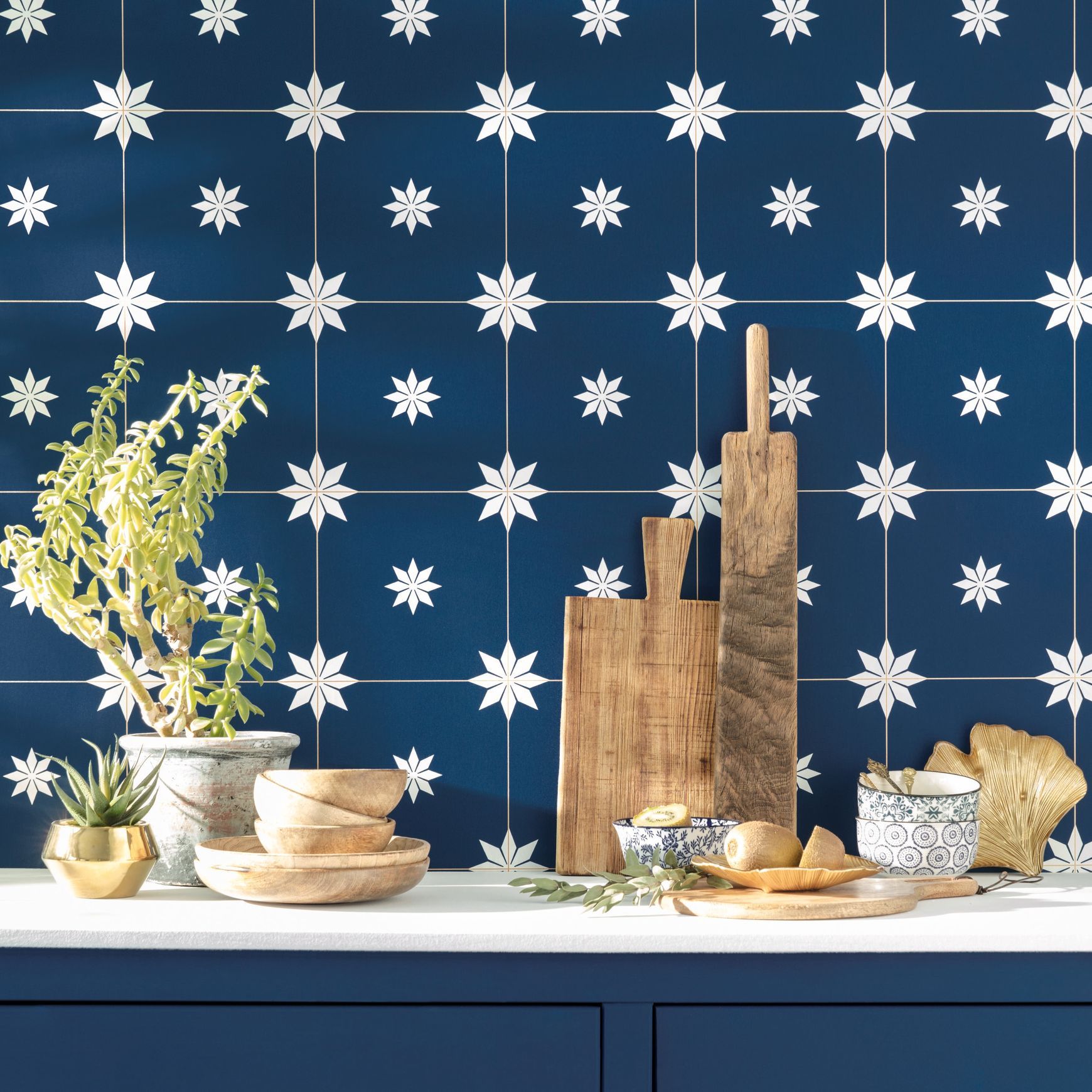 Resene Only Blue Wallpaper Collection