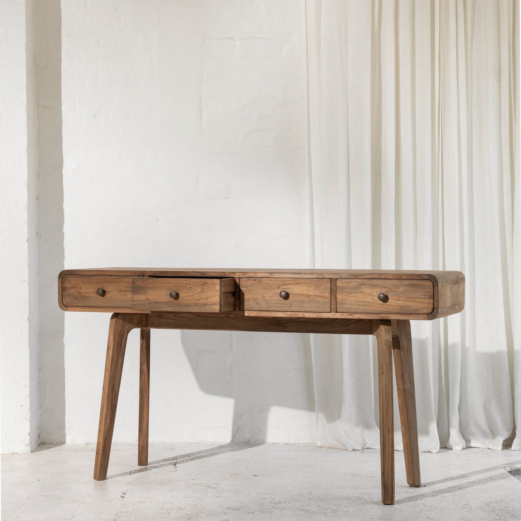 Riia Four Drawer Desk