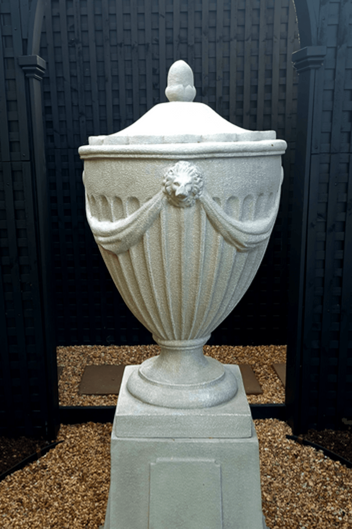Robert Adams Urn And Plinth - Pietro Stoneware
