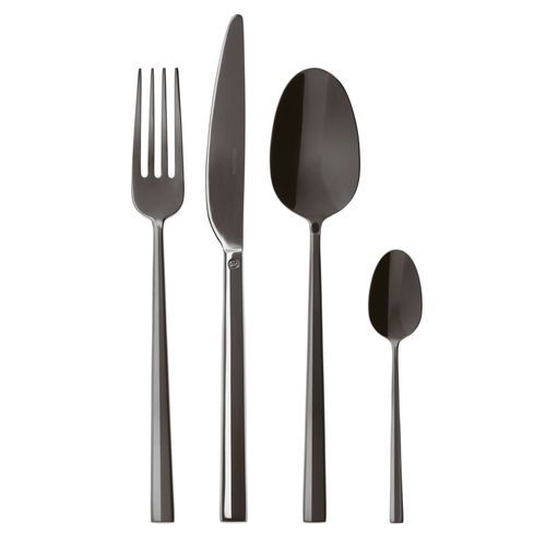 Rock PVD Mirror 2 Black 24 Piece Set