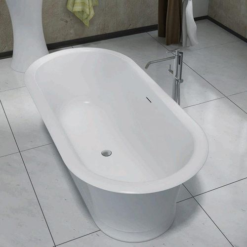Pietra Bianca Rome Freestanding Stone Bath