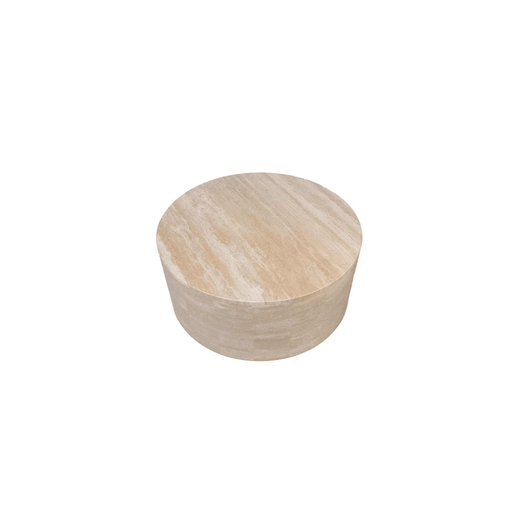 Rounded Coffee Table - Travertine | Natural Stone Co.