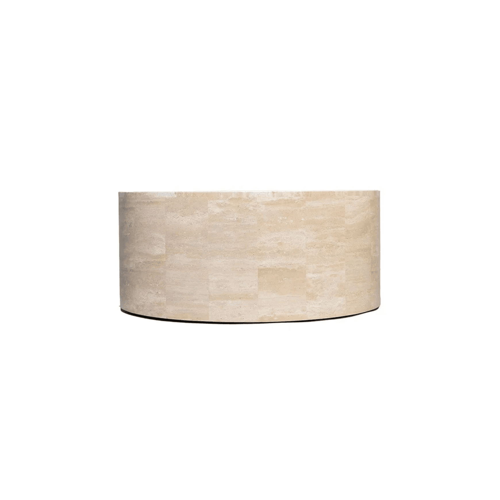 Rounded Coffee Table - Travertine | Natural Stone Co.