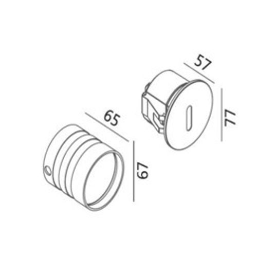 Round Slot Foot Light