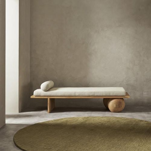 Baya Sandringham 100% NZ Wool Round Rug - Moss