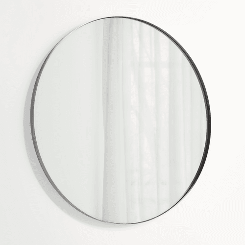Round Mirror | Brushed Gunmetal