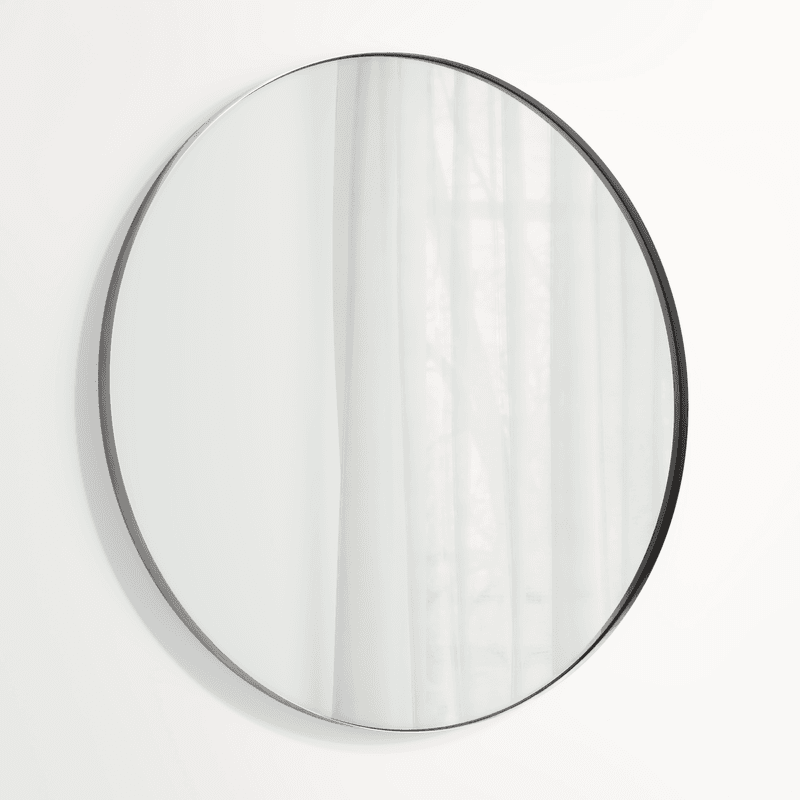 Round Mirror | Brushed Gunmetal