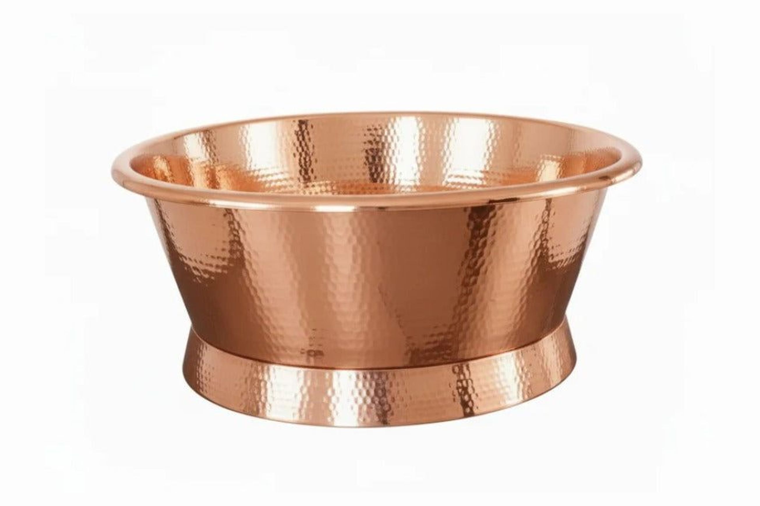 Round Hammered Copper Bath 1500mm - CBR003 1500