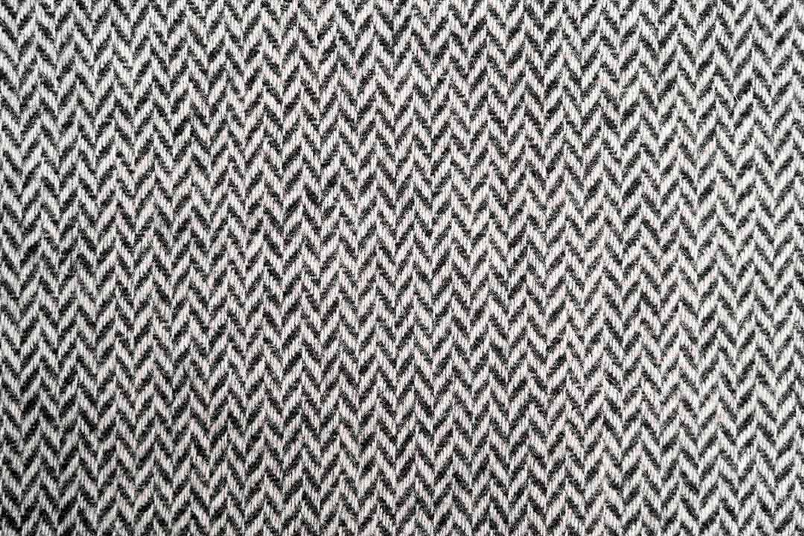 Ruanui Station Lambswool Throw -  Collier's Coal Chevron