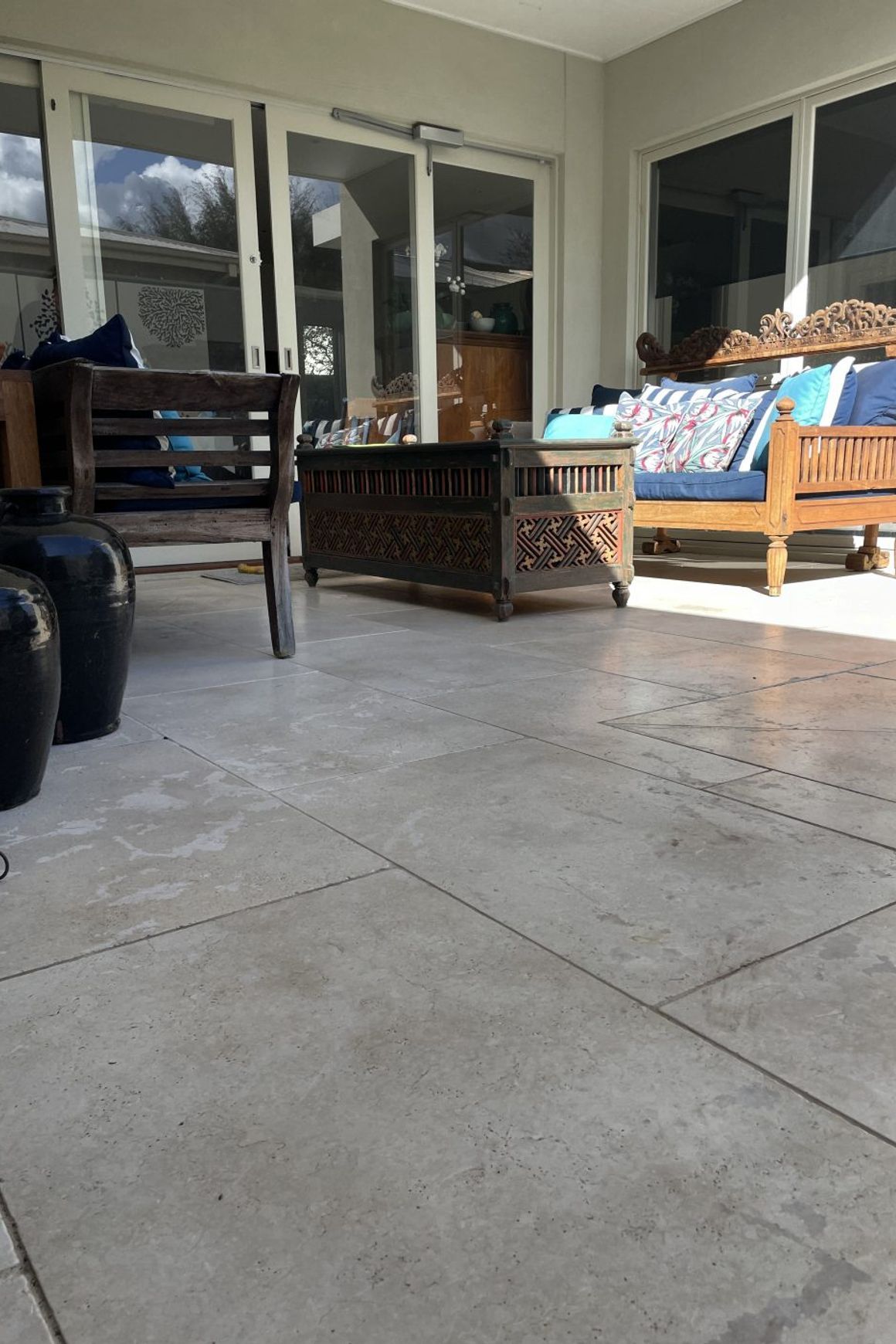 Savana Light Brushed Limestone Tiles
