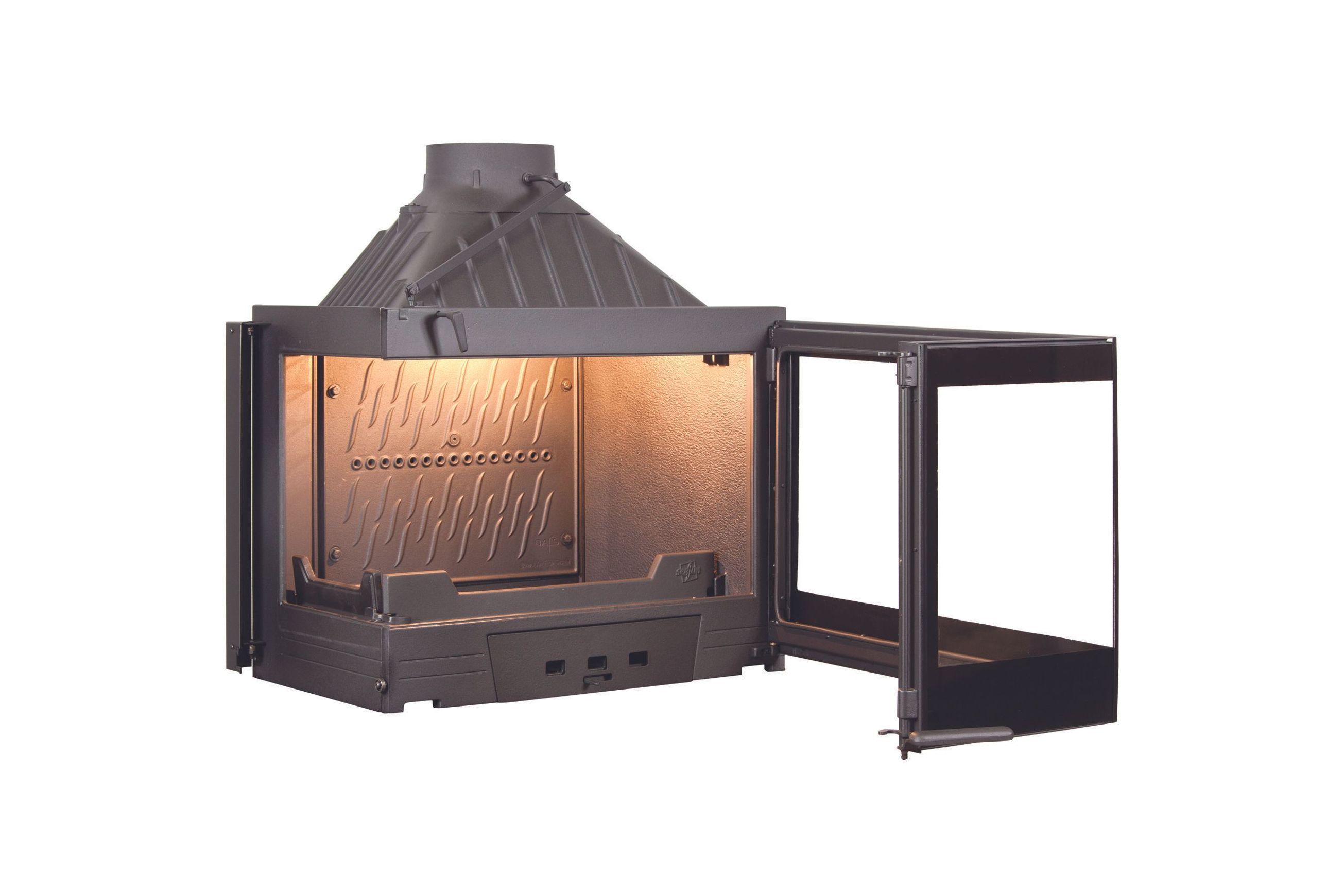 Seguin Europa 7 Left Hand Corner Cast Iron Fireplace