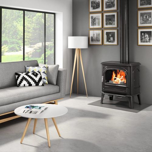 Seguin Saphir Freestanding Fireplace - Grey