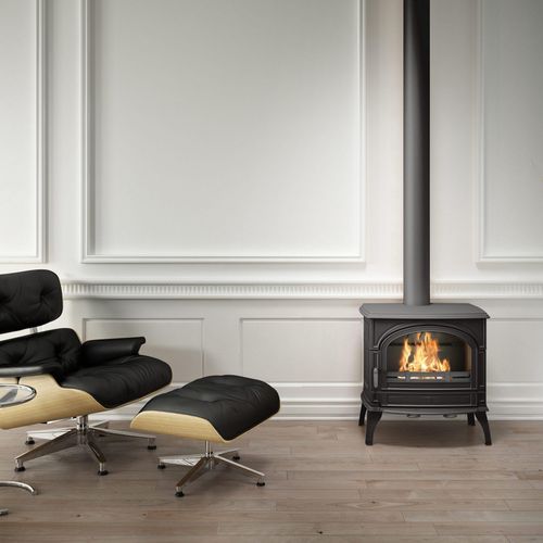 Seguin Topaze Freestanding Fireplace - Grey