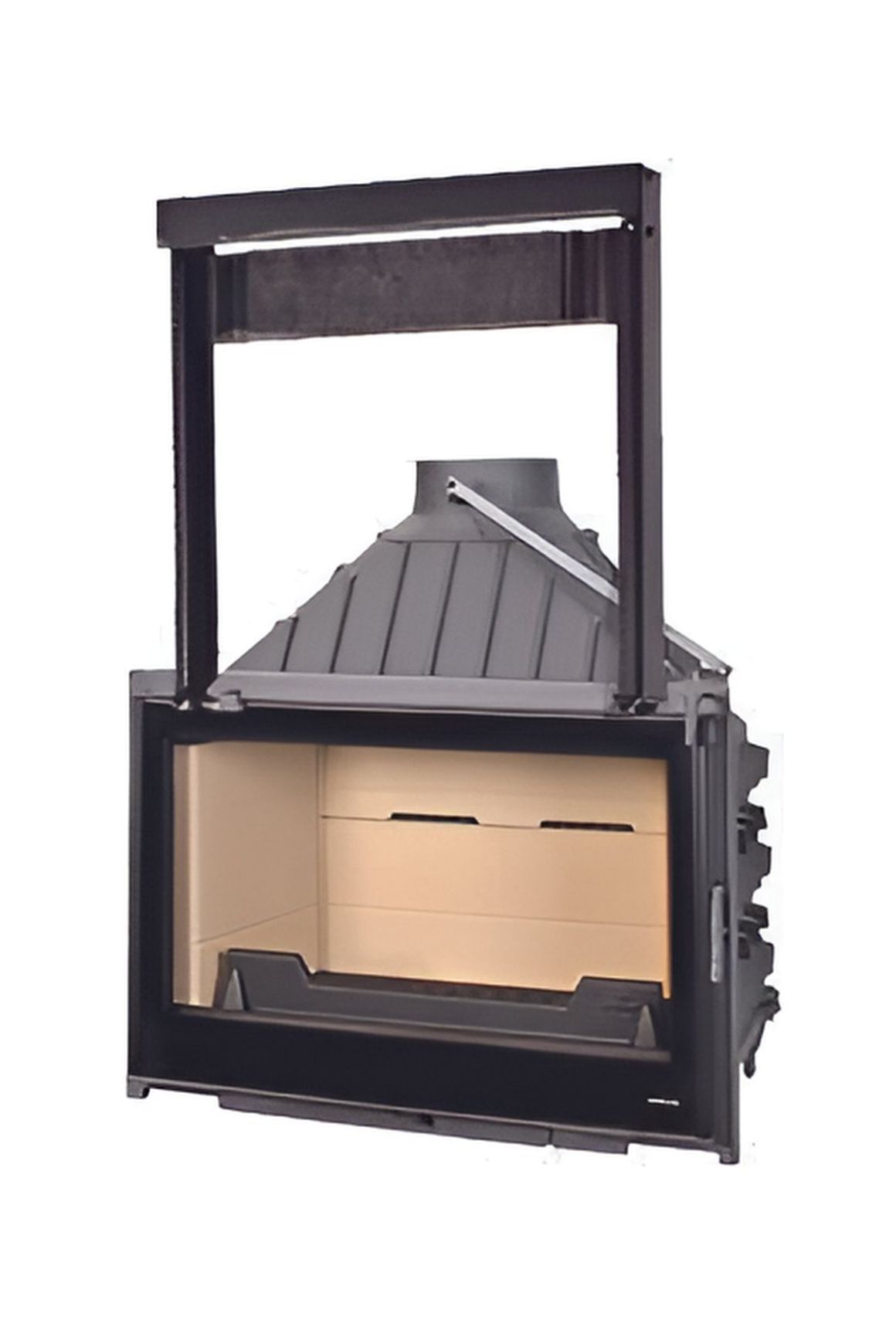Seguin Visio 8 Cast Iron Fireplace Lift Door