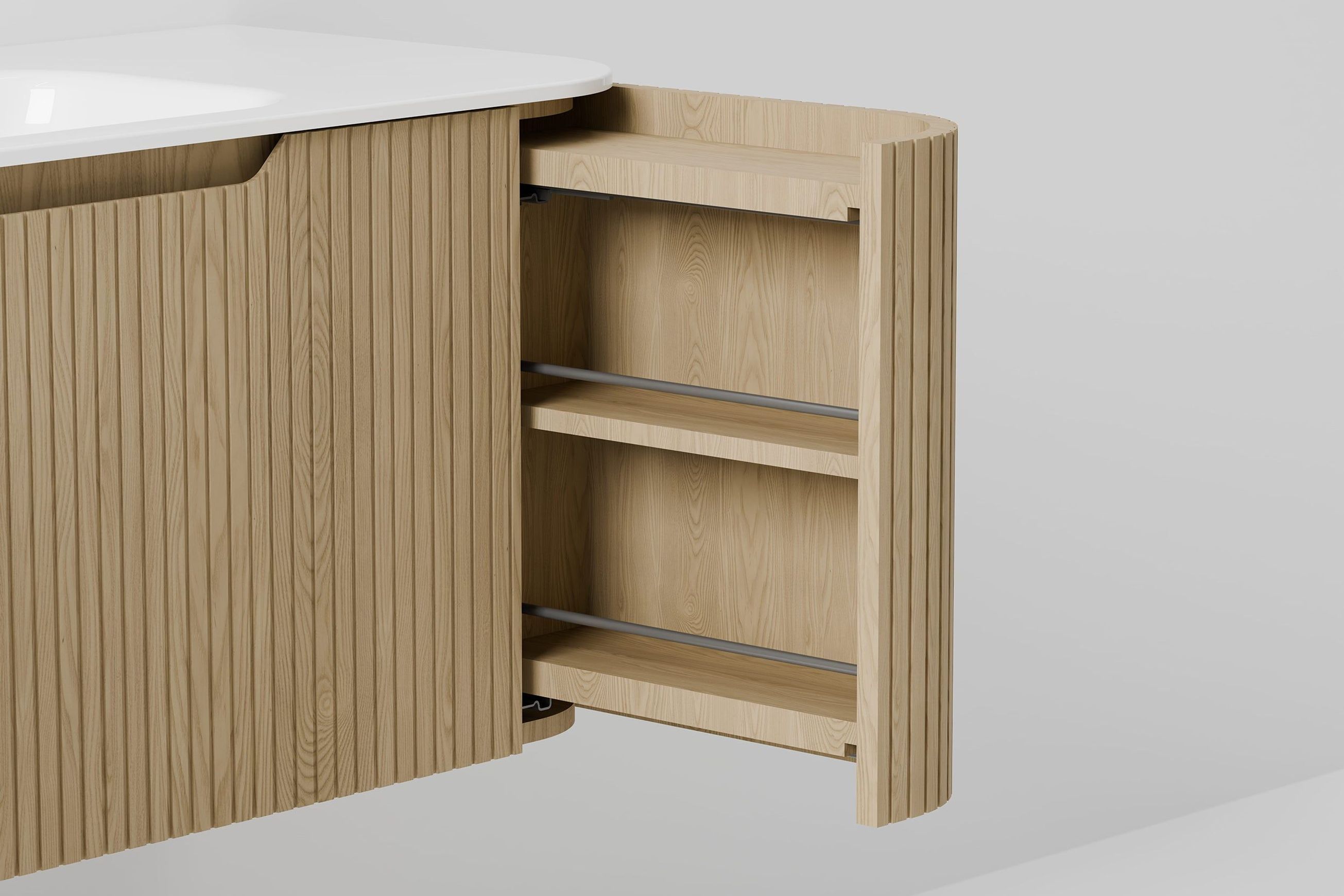 Sora 1800 Vanity | Slab Top