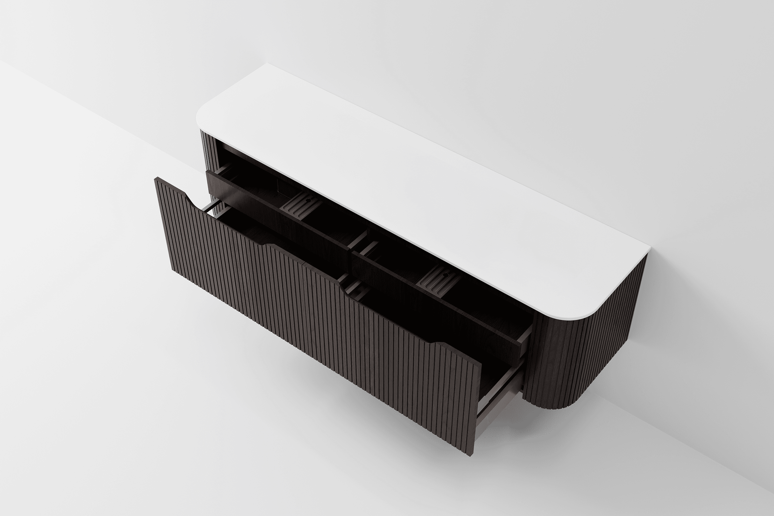 Sora 1800 Vanity | Slab Top
