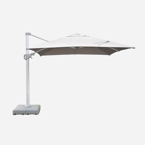 Cantilever Umbrella | Square 3M x 3M | Light Grey