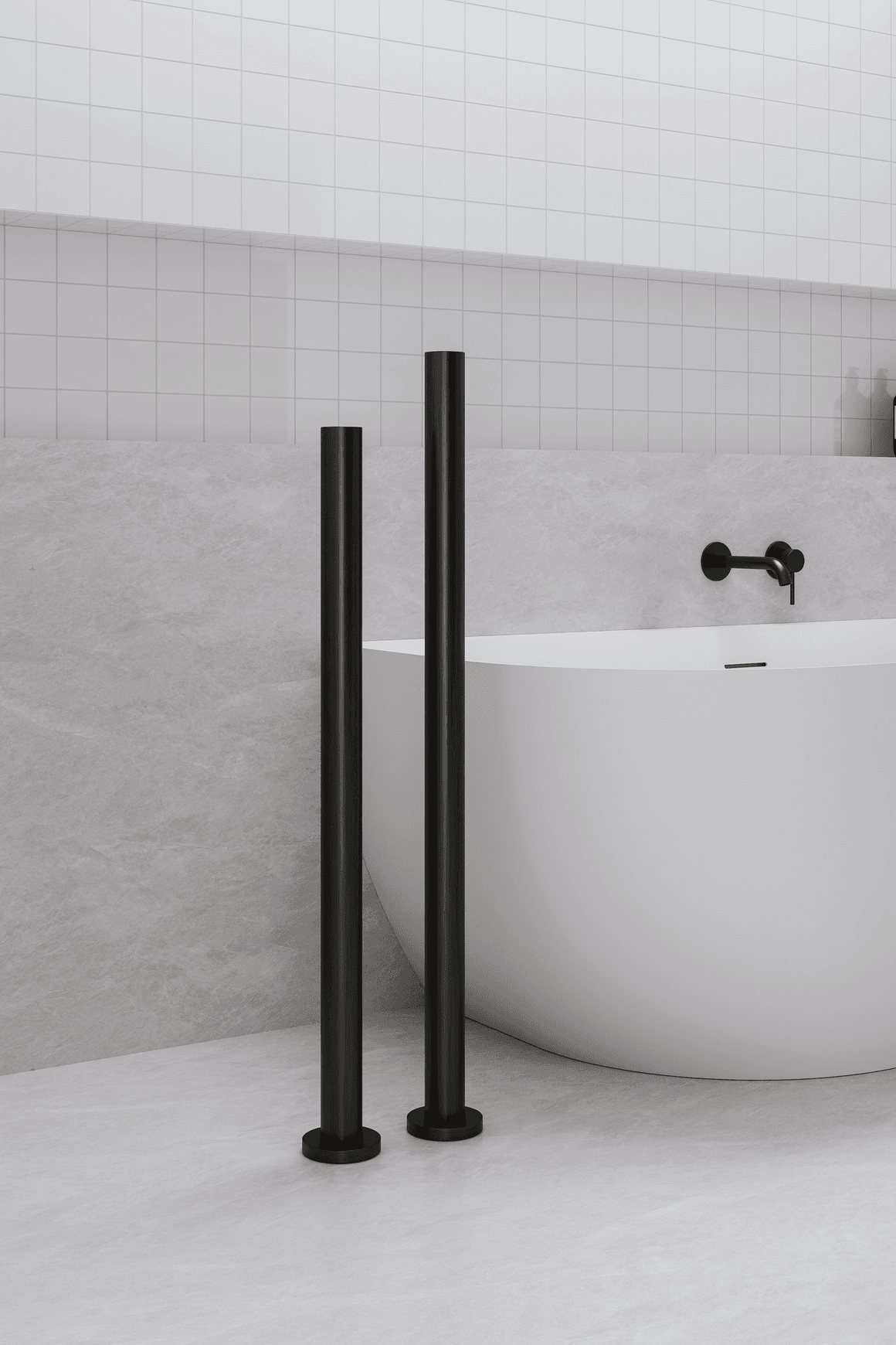 Pure Floorstanding Heated Towel Rail 900