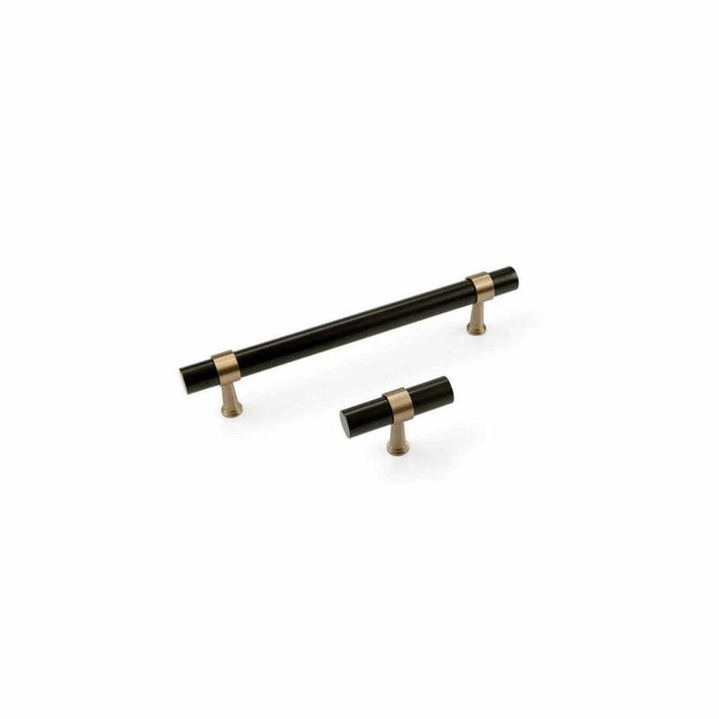Byron Bay Black and Brass Pull Handles