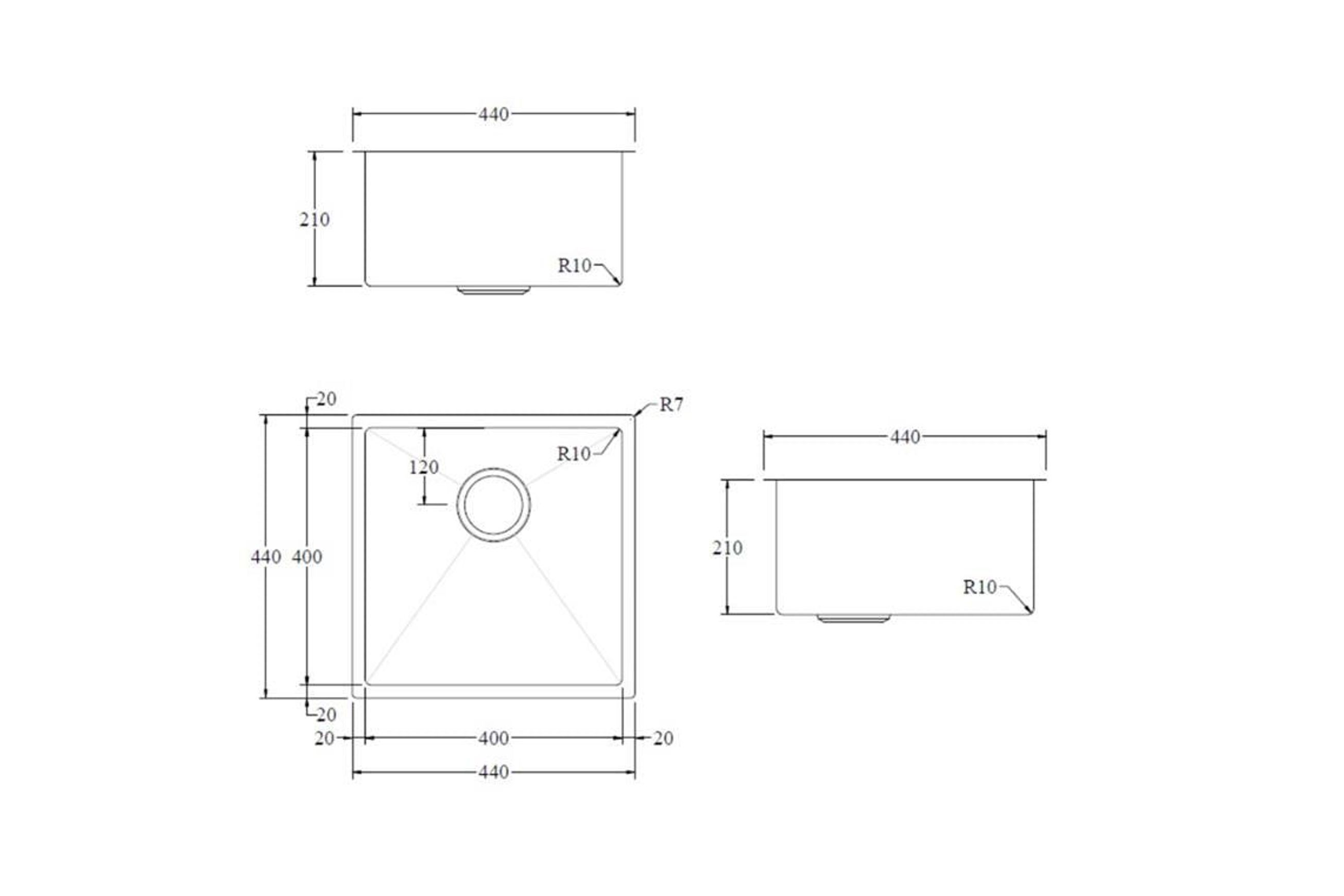 Sierra Commercial 400x400 Sink