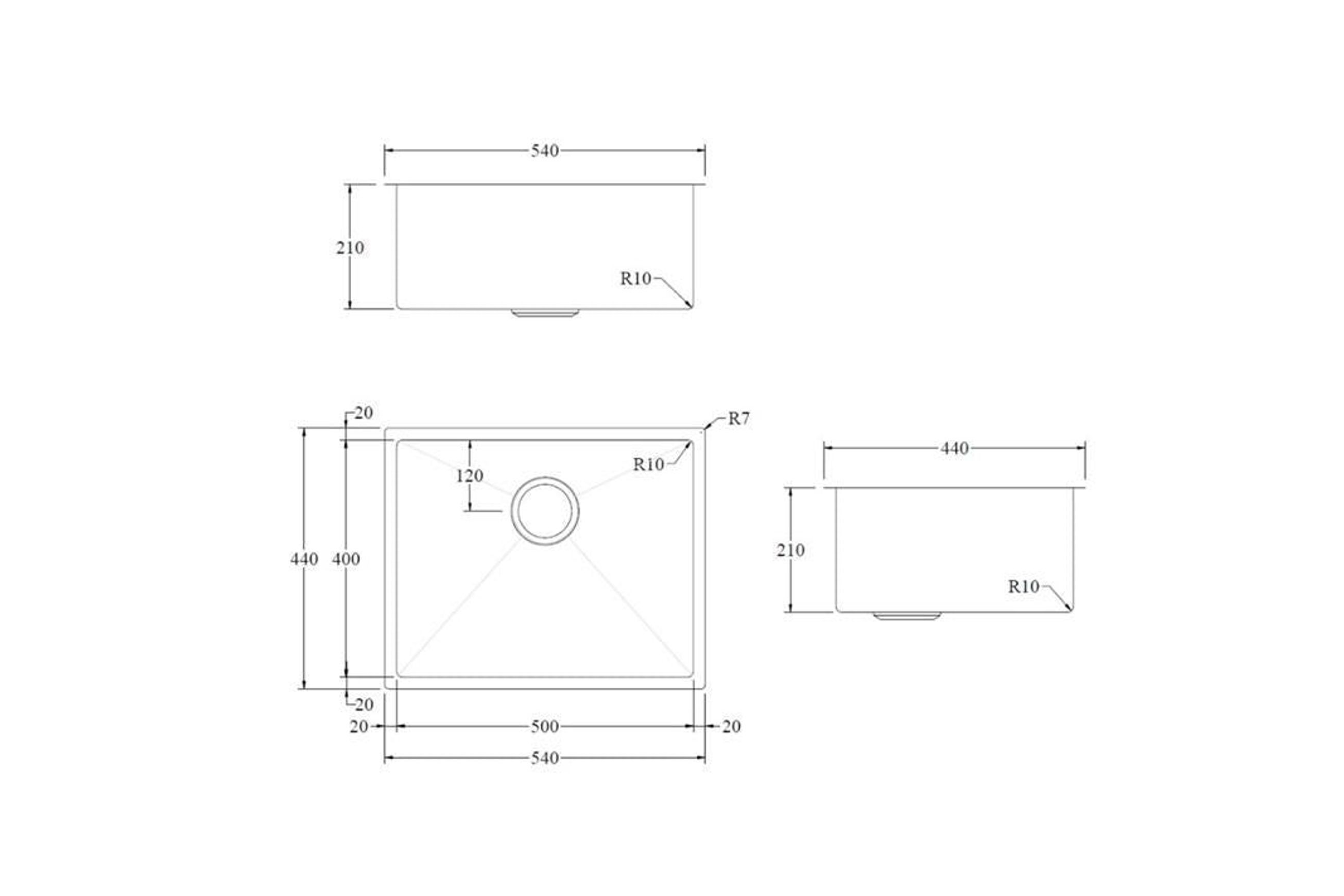 Sierra Commercial 500x400 Sink