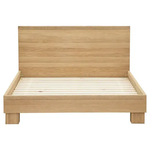 Weave King Bed - Oak
