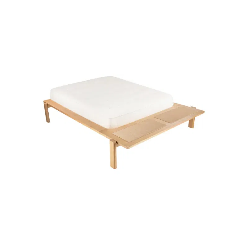 Compass King Bed - Oak