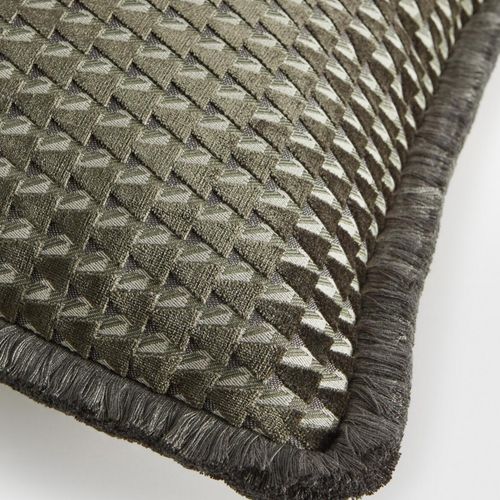 Soho Home | Charis Large Square Cushion | Charcoal